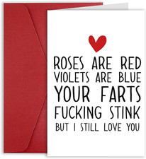 Funny Anniversary Card Gift Him Her, Rude Anniversary Cards Gift for Men Women,