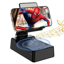 Gifts for Men,Cell Phone Stand with Wireless Bluetooth Speaker Anti-Slip Base...