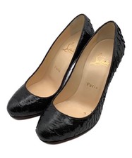 Christian Louboutin Stiletto heels, python leather high heels EU35.5 US5.5 Black