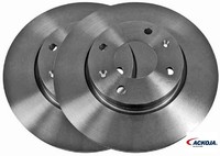 2X Bremsscheibe Ackoja A52-80014 2 Bremsscheiben Vorderachse Vorne