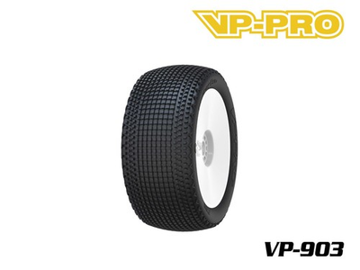 #ad VP Pro Truggy Tire: 903 Striker Evo M3 Soft Set of 4 White Dish Wheels 17mm $65.40