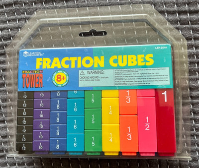 Learning Resources Fraktionsturmwürfel Alter 8+, regenbogenfarben für den Unterricht