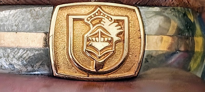 Vintage Lockheed Management Association 10K Gold Stainless Ring OC Tanner