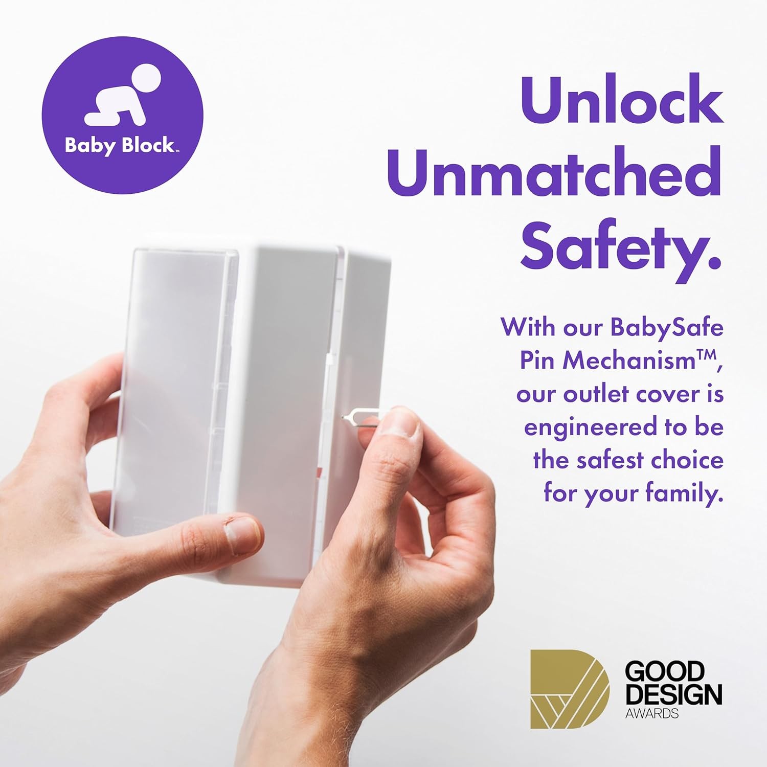 Outlet Cover Box Baby Proofing – Locking Plug Cover Box with Outlet Lock, Chil