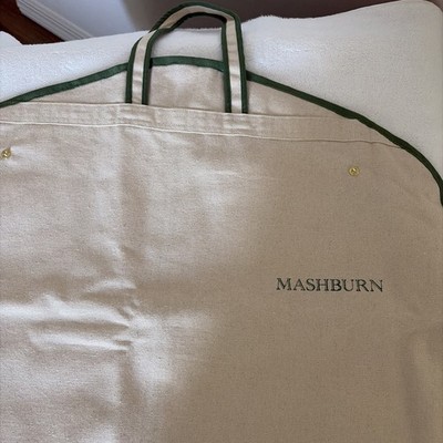 Sid Mashburn Garment Bag Folding Canvas Suit Travel Bag Green