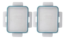 Snapware 7211R 6 Cup Total Solutions Clear Lid W/Juniper Green Gasket (2-Pack)