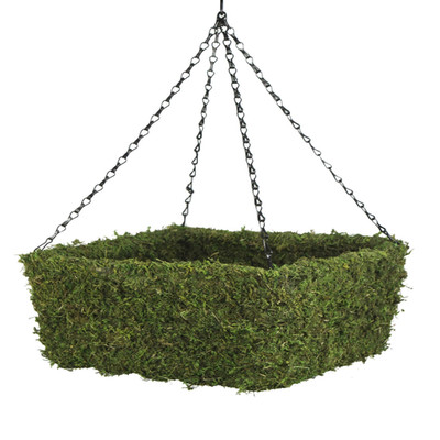 Supermoss 29211 Mossweave Hanging Basket - Square Fresh Green Medium 12.5