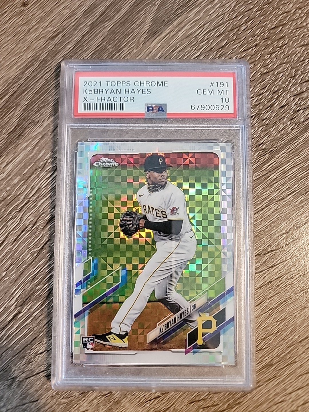 2021 Topps Chrome Ke’Bryan Hayes Rookie X-Fractor #191 RC PSA 10 GEM MINT