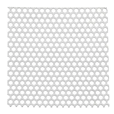 PATIKIL 5.5" x Perforated Metal Sheets, 19Ga 0.24" Hexagonal Silver Tone 