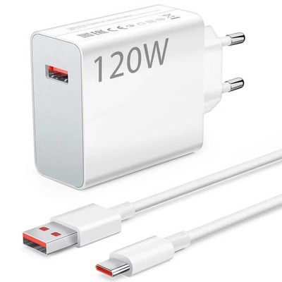 120W Schnell Ladegerät Netzteil mit 1M USB-C Kabel Redmi Note10/11/12Pro