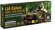 Vallejo Paint 71160 IJA Colors Early/Late 1937-1945 Model Air Paints Set of 8 