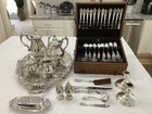 Wallace Grande Baroque Sterling Silver Flatware Set 6pc, 12-SETTING, 77 Pieces