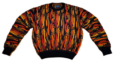 Vintage Limnos Australia 3D Knit Sweater Pullover Wool Coogi Style XL Y2K 80 90s