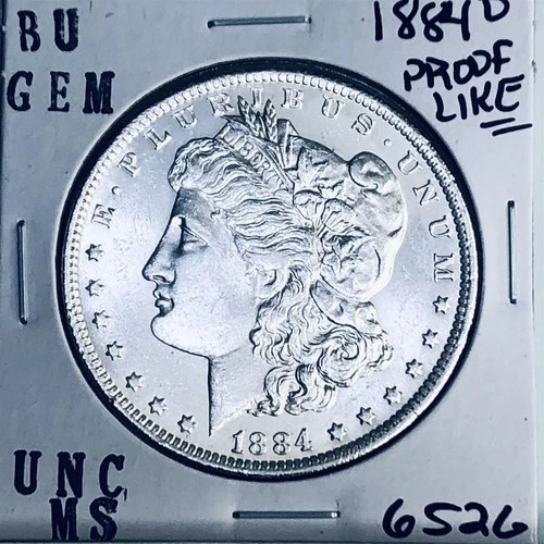 1884 O BU GEM MORGAN SILVER DOLLAR UNC MS+++ U.S. MINT RARE COIN 6526