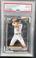 2024 BOWMAN DRAFT CHROME KONNOR GRIFFIN 1st RC #BDC-22 PSA 10 💎