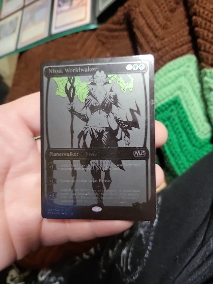MTG Nissa, Worldwaker (SDCC 2014 Exclusive) Media Promos Foil NEAR MINT  - Image 3 of 4