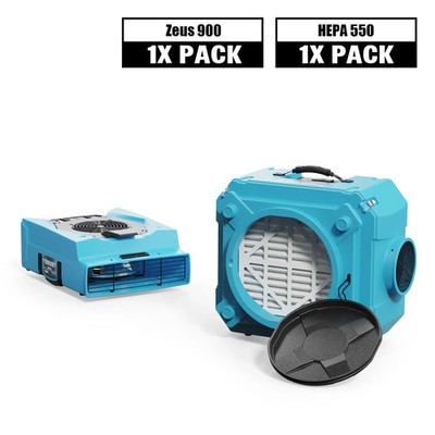 Alorair Air Solution Combo Pack With 1 X 950 CFM Air Mover and 1 X Air Scrubber