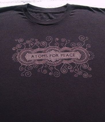 ATOMS FOR PEACE april 2010 us tour 2XL concert T-SHIRT xxl thom yorke radiohead - Picture 1 of 3