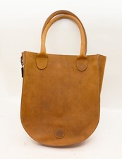 Le Papillon -  Bella Thick Brown Leather Double Handled Tote Bag
