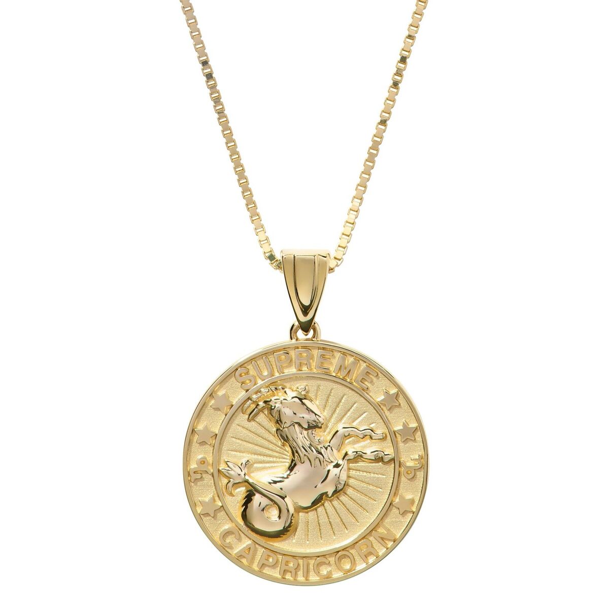 SUPREME®/JACOB&CO 14K GOLD ZODIAC PENDANT Capricorn Chain SUPREME®/JACOB&CO 14K GOLD ZODIAC PENDANT Capricorn Chain