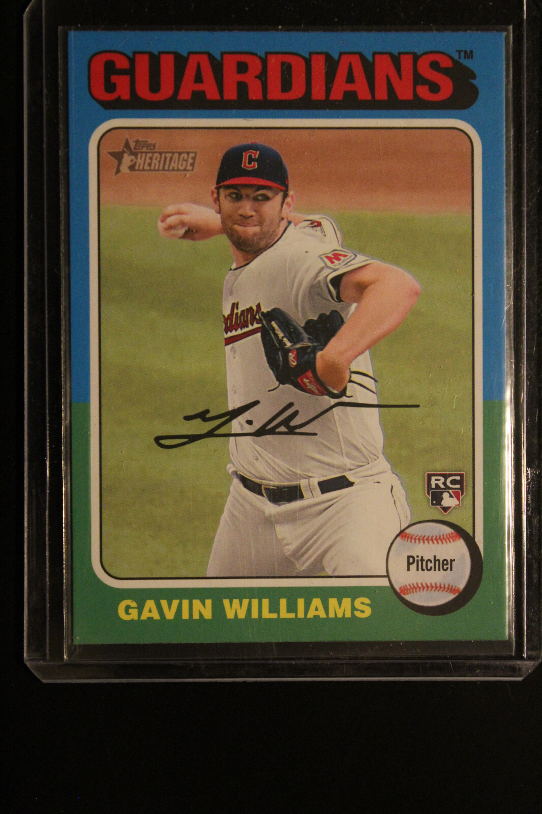 2024 Topps Heritage Baseball Gavin Williams RC #489 Image Variation