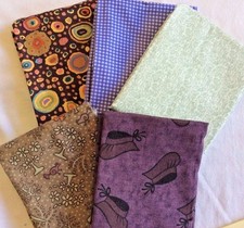 FAT QUARTER BUNDLE OF 5-100 COTTON - F167
