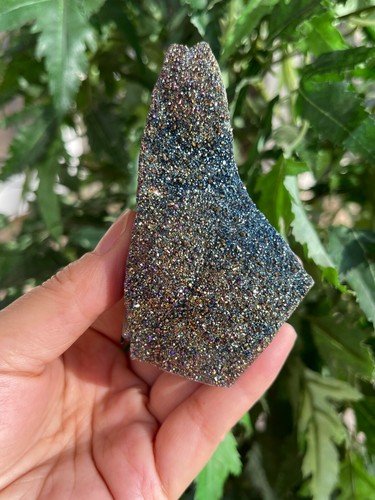 Aura Amethyst (Rainbow) Clusters, Rainbow Aura Amethyst Geode with Cut Base - Picture 17 of 32