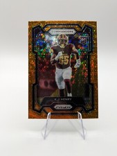 K.J. Henry 2023 Panini Prizm Orange Disco Prizm RC #400 Commanders