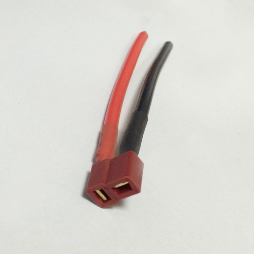 1PC T Plug Female Cable Wire 14AWG 100MM Silicone cable for RC cable NEW - Picture 2 of 3
