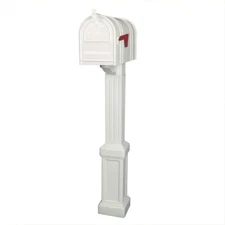 Postal Pro Carlton Post Mount T2 Mailbox, White