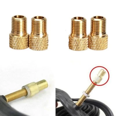 4x Presta zu Schrader Ventil Adator Adapter Konverter Reifen Rohr Fahrrad Reifen