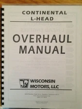 Continental L-Head Overhaul Manual Wisconsin