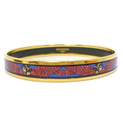 Hermes Authentic PM Bangle Bracelet Enamel Z Engraved
