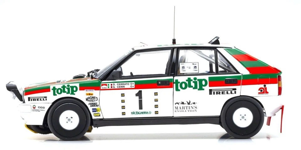 Kyosho 1:18 Scale Lancia Delta HF 4WD 1987 Targa Florio #1 - Image 3 of 4