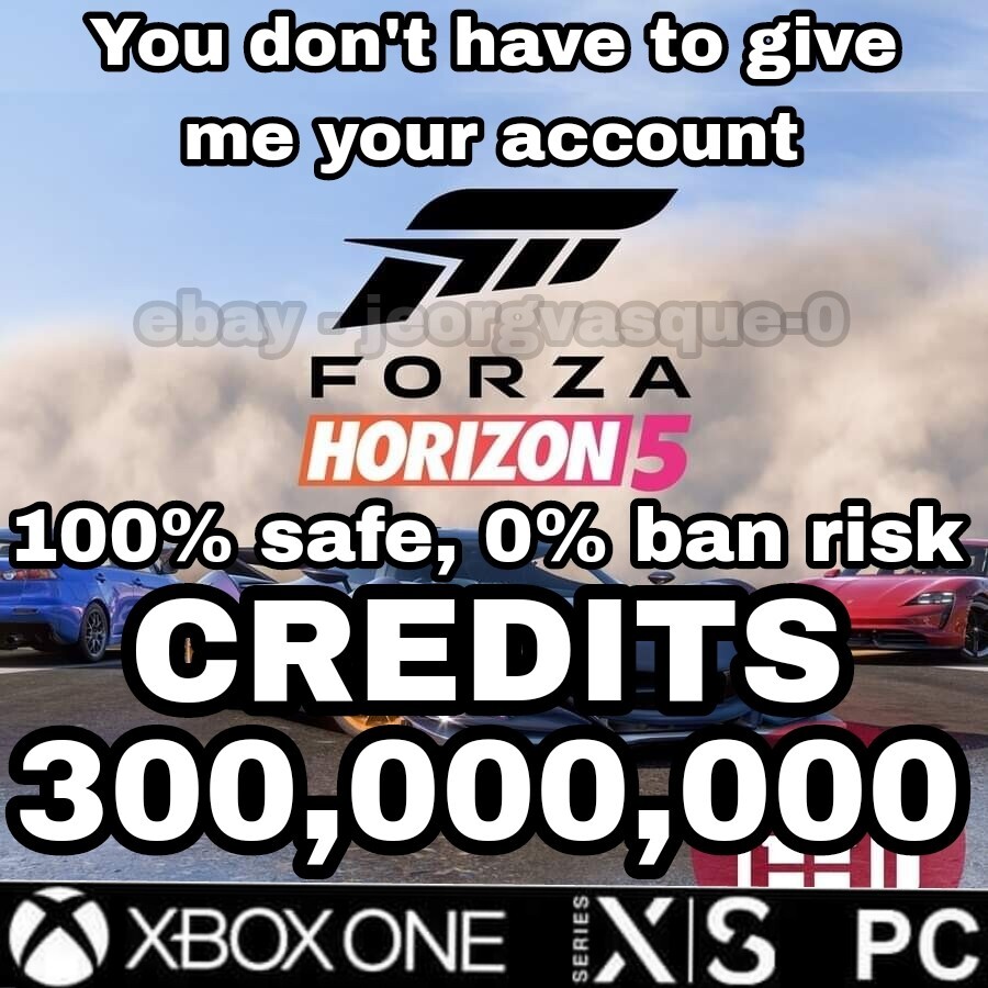 300 million of credits Forza Horizon 5 Xbox - PC - STEAM (Read the  Description) | eBay