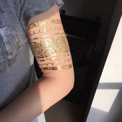 Tatuaje Temporal Flash De Corona Con Diamantes - Diseño De Una Sola Vez Para Fiestas Y Regalos