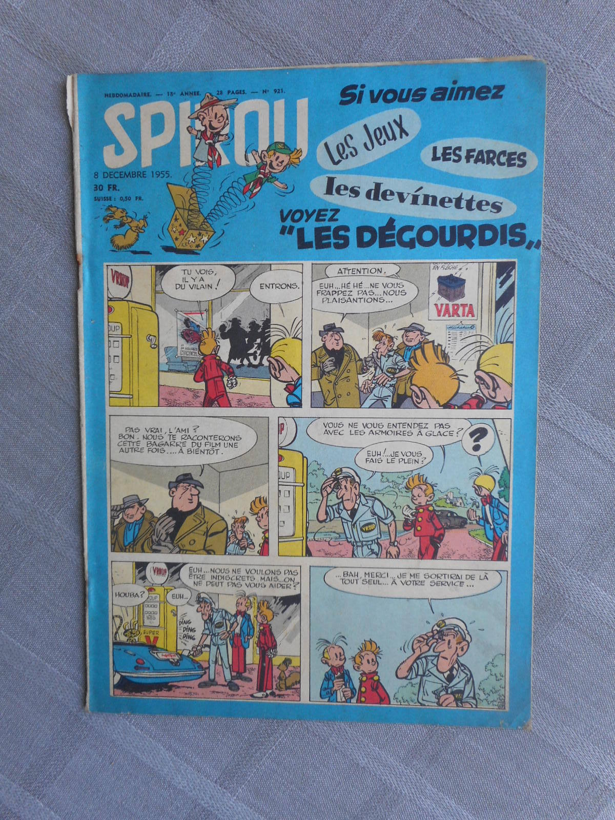 Spirou Weekly No. 921 1955 Correct Condition Without More