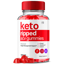 Keto Ripped Gummies, KetoRipped Keto ACV Gummies Weight Loss 60 Gummies 