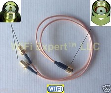 RP-SMA Male to Y type 2X RP-SMA Female Splitter Combiner cable pigtail RG316 USA