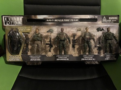 Elite Force Navy Seals Action Figure 5-Pack & Real Hero Helicopter/Tank Set, NEW