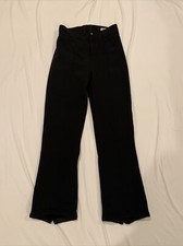 NILS Entrant Stretch Women's High Waist Black Lined Snow Ski Pants Size 6 Long