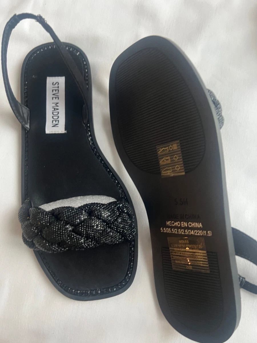 Steve Madden Noles Diamante Flat Sandals eBay