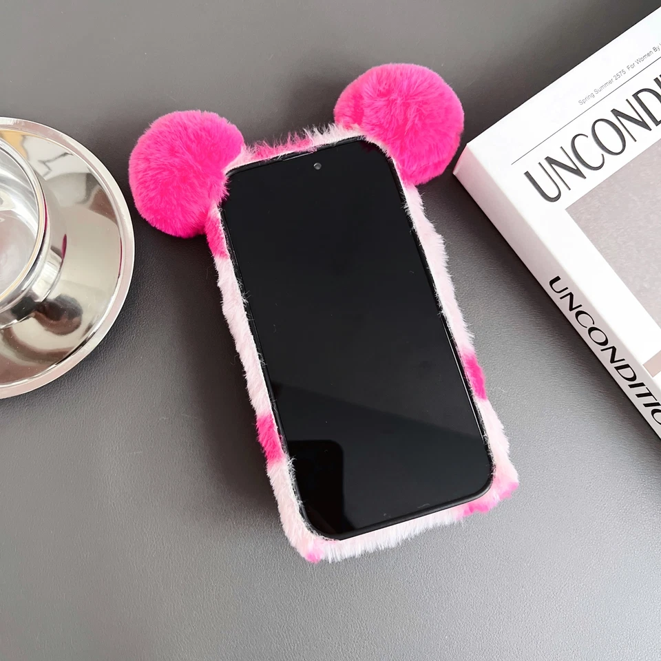 手机壳适用于诺基亚 C12 C22 C32 G11 G21 G22 兔毛毛绒柔软保护套 — 第 3/4 张图片