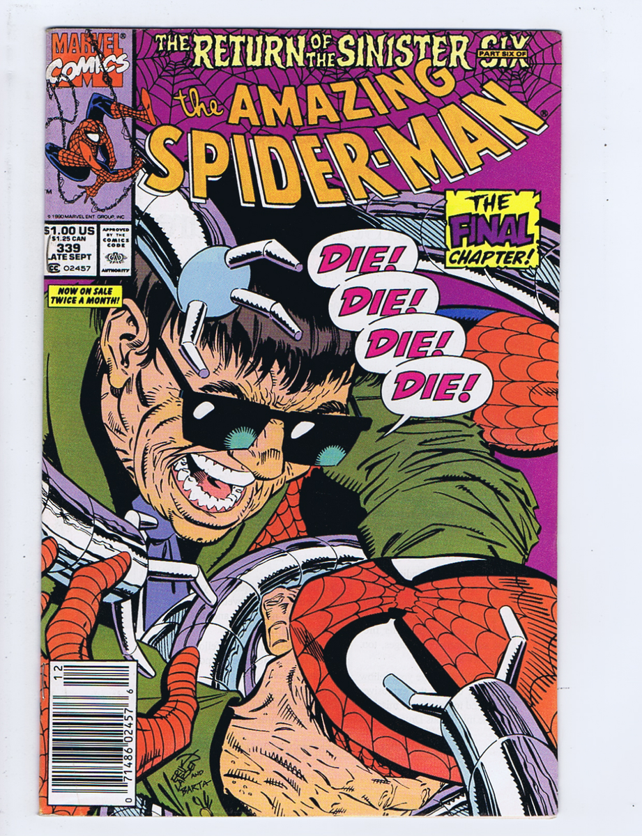 Amazing Spider-Man #339 Marvel 1990 The Return of Sinister Six