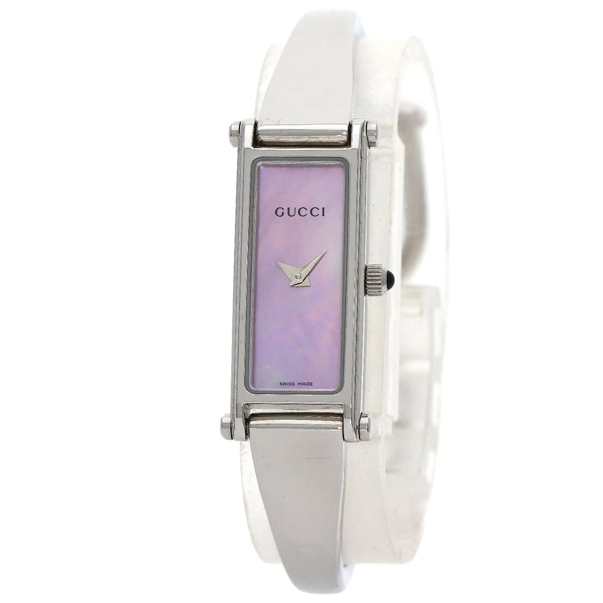 GUCCI Bracelet Carré Face Montres 1500L Acier Inoxydable/Acier Inoxydable Femme