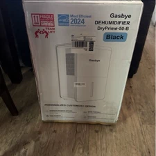 Gasbye DryPrime-50-B - 4500 Sq Ft. Energy Star Dehumidifier w/ Drain Hose, Black