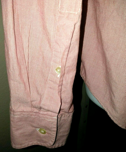 J.Crew Slim Fit Button Down LS Work/Casual Shirt Men's L Red Striped 100% Cotton - Picture 4 of 10
