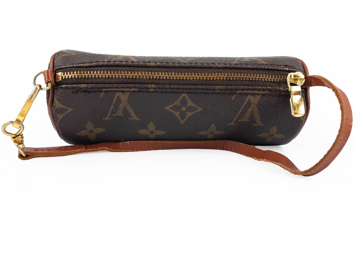 LOUIS VUITTON 90’s vintage pouch Vintage 1980s Louis Vuitton Monogram Canvas Leather Mini