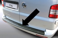 Ladekantenschutz schwarz gerippt für VW T6 T6.1 mit Heck- Flügeltüren ab 2015-