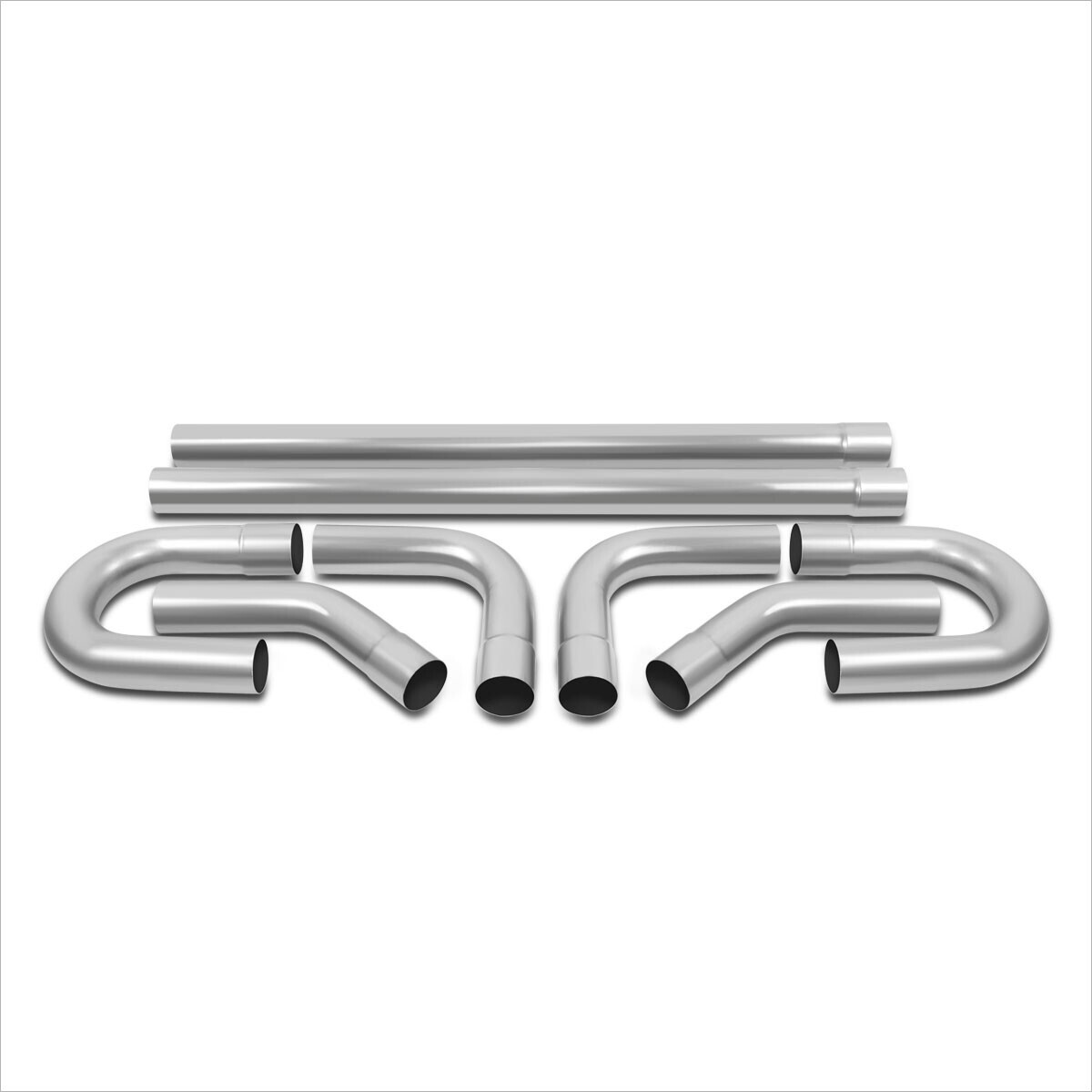 DIY 2X Straight& 45 90 Degree& UBend 8 Pcs 3.0"OD Mild Steel Exhaust